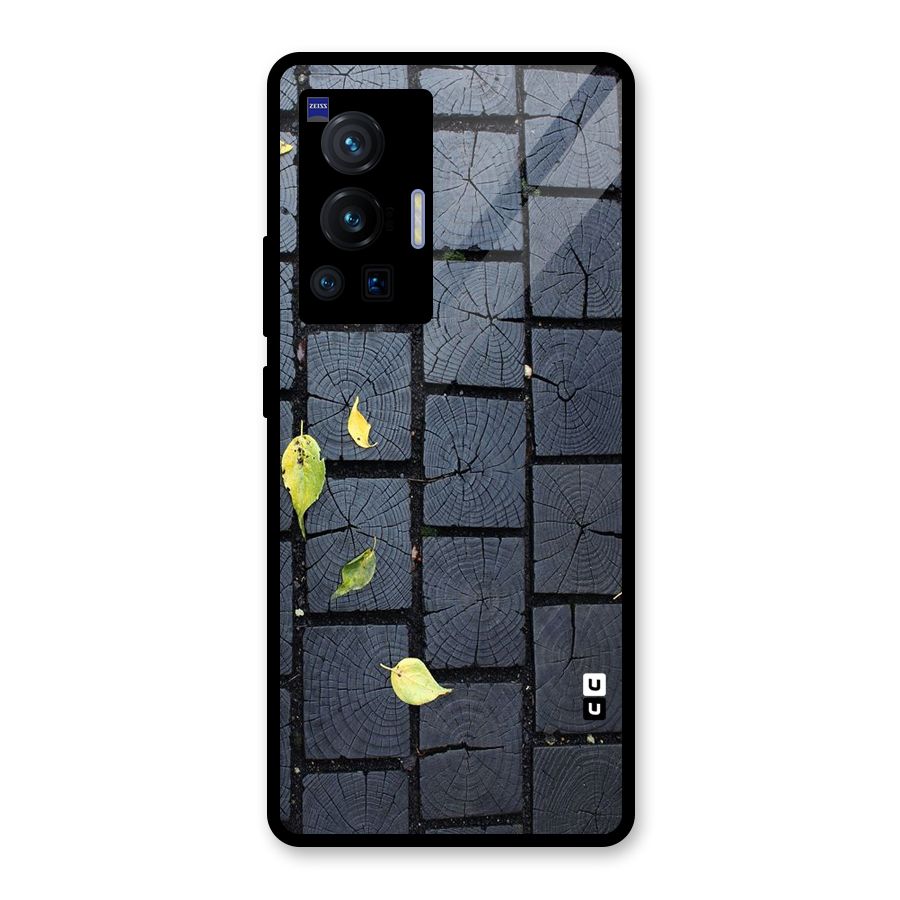 Leaf On Floor Glass Back Case for Vivo X70 Pro
