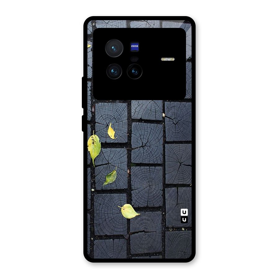 Leaf On Floor Glass Back Case for Vivo X80