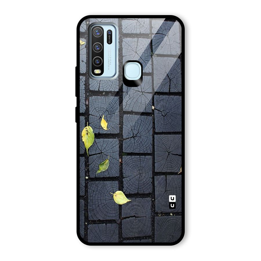 Leaf On Floor Glass Back Case for Vivo Y30