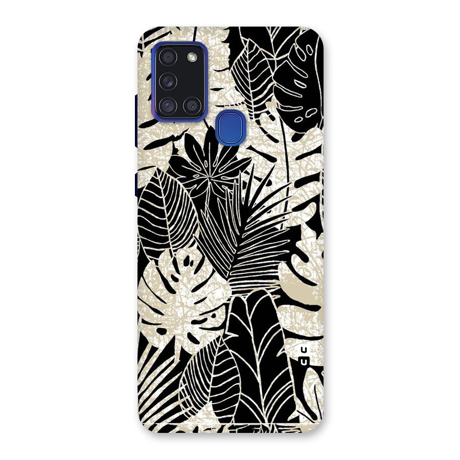 Leaf Pattern Back Case for Galaxy A21s
