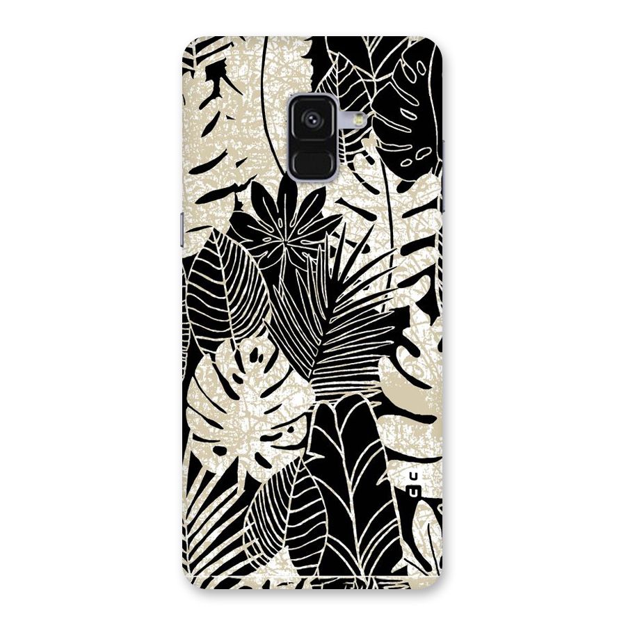 Leaf Pattern Back Case for Galaxy A8 Plus