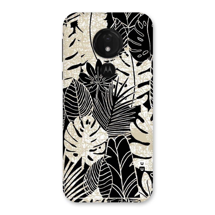 Leaf Pattern Back Case for Moto G7 Power
