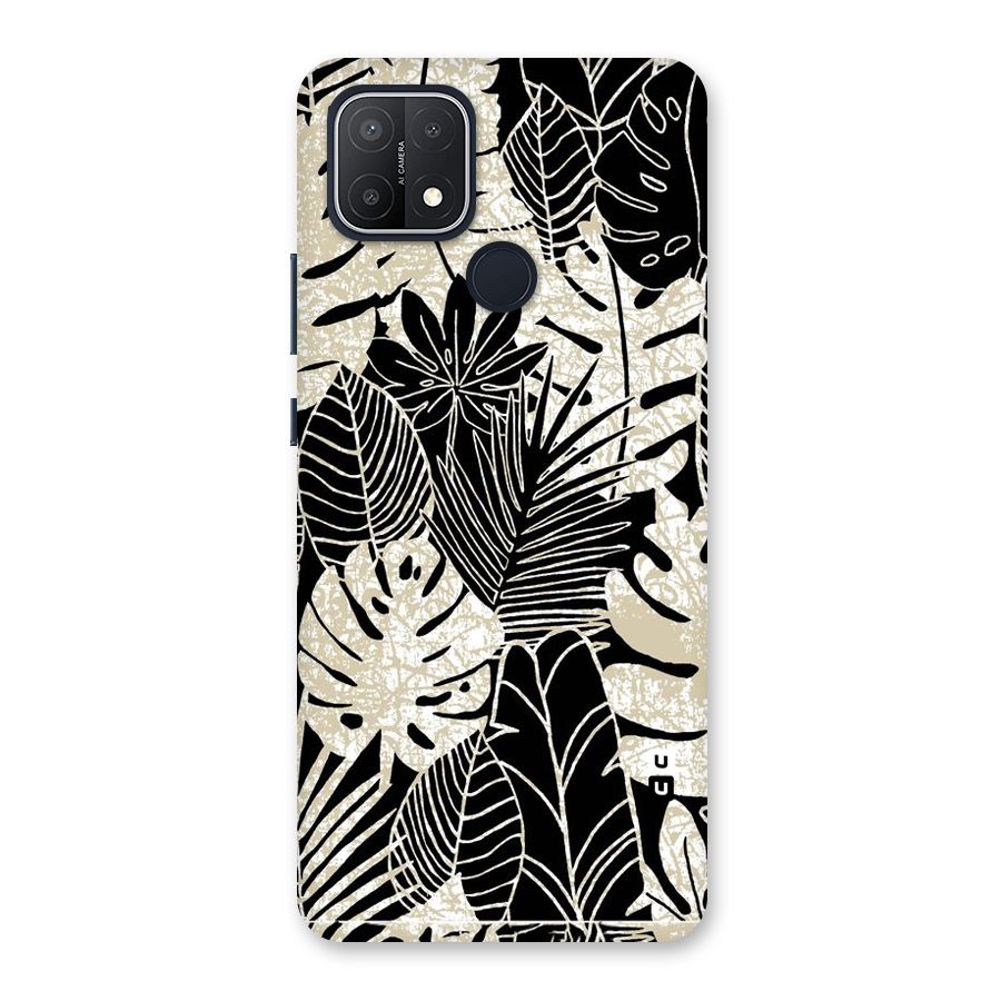 Leaf Pattern Back Case for Oppo A15s