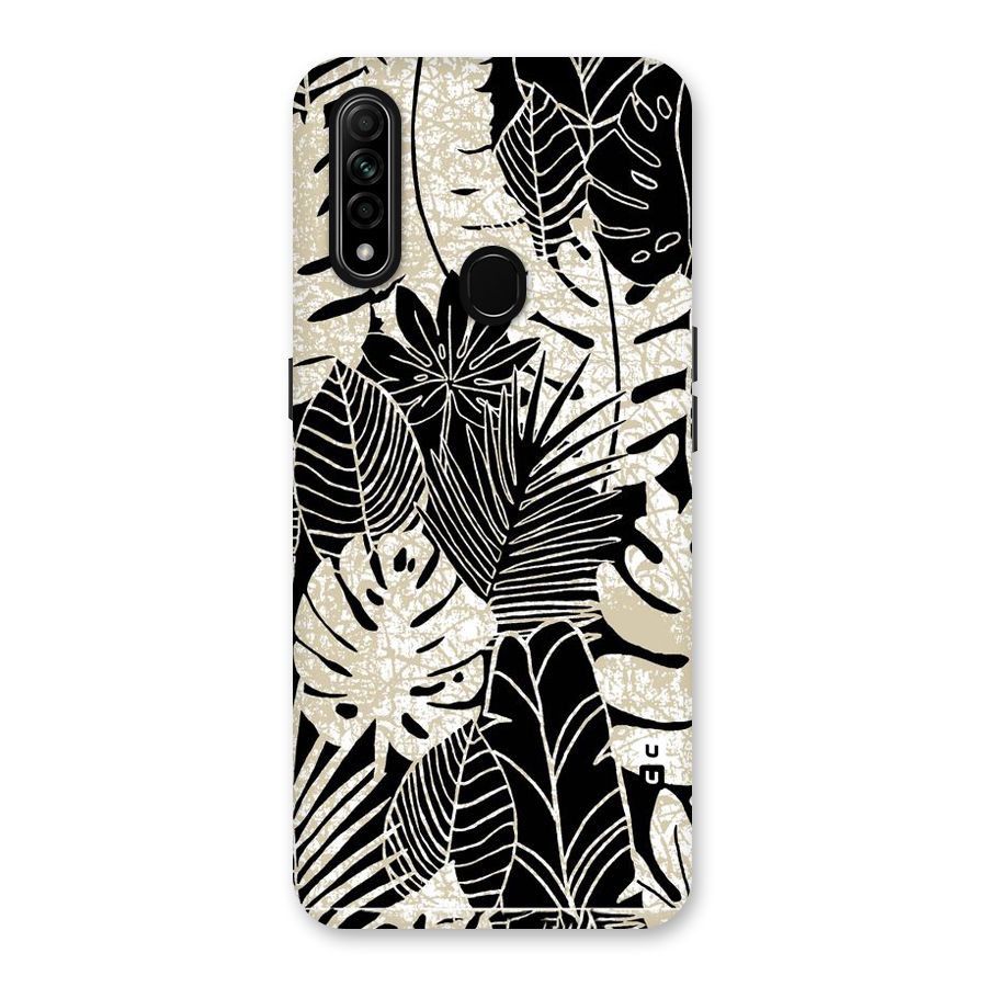 Leaf Pattern Back Case for Oppo A31