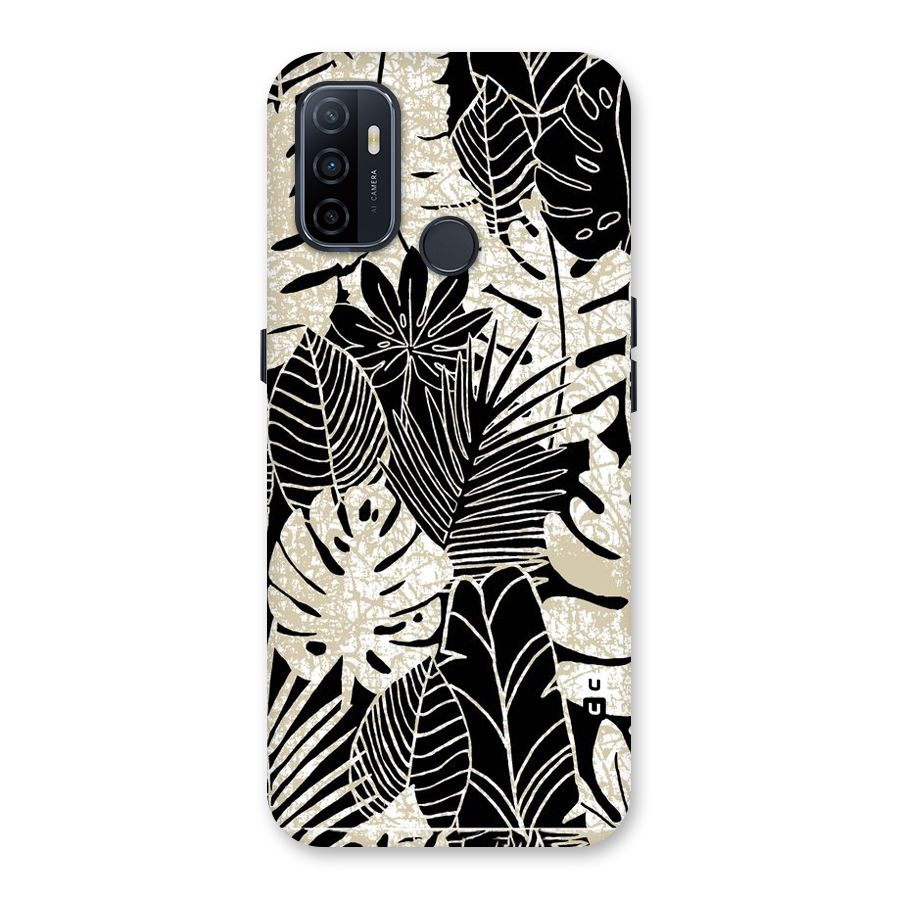 Leaf Pattern Back Case for Oppo A32