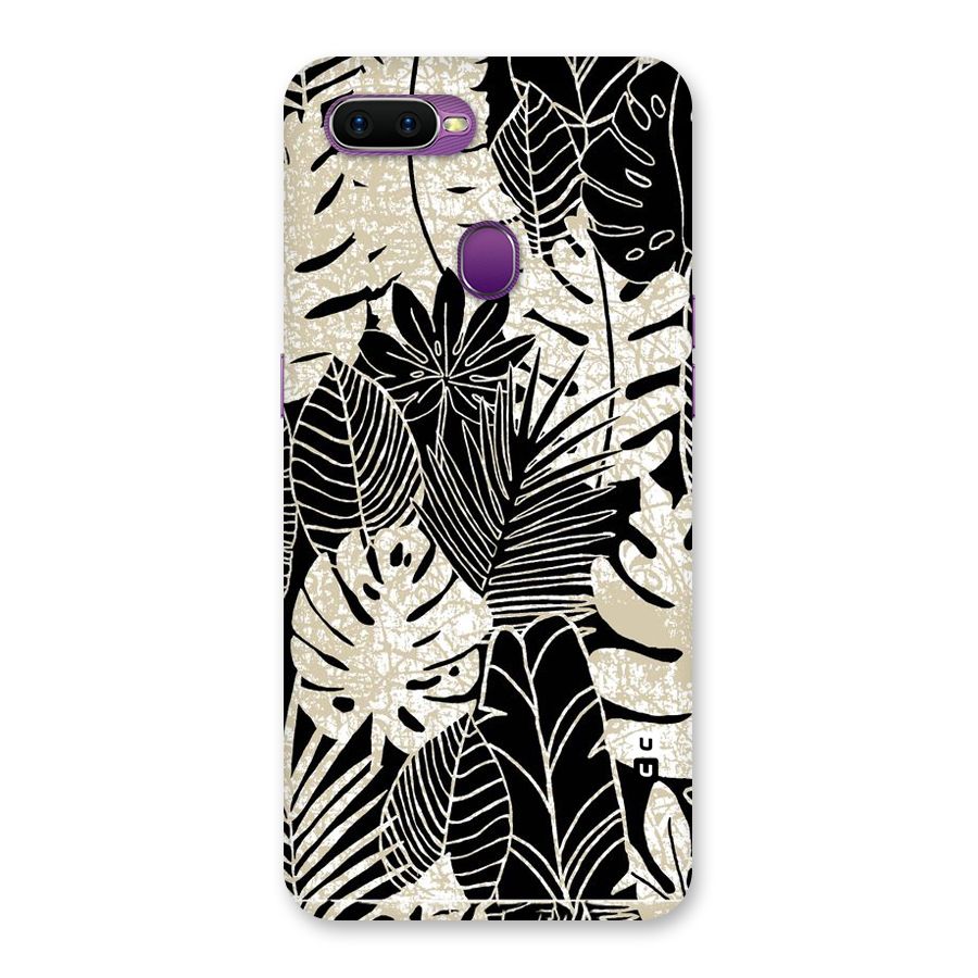 Leaf Pattern Back Case for Oppo F9