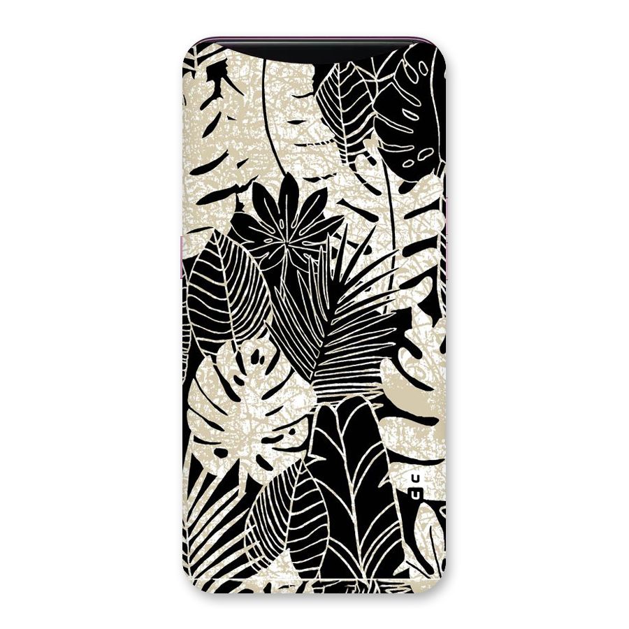 Leaf Pattern Back Case for Oppo Find X
