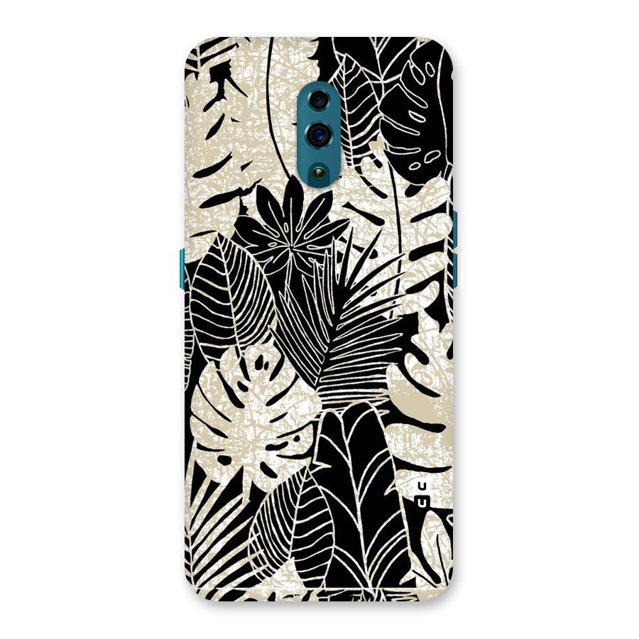 Leaf Pattern Back Case for Oppo Reno