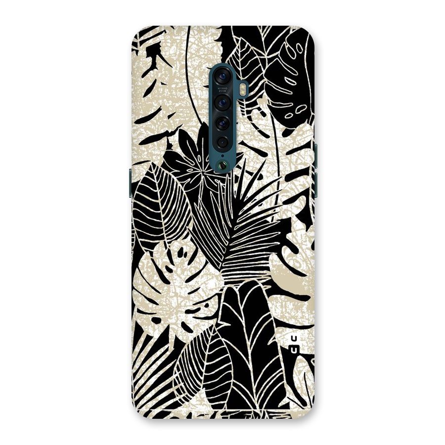 Leaf Pattern Back Case for Oppo Reno2