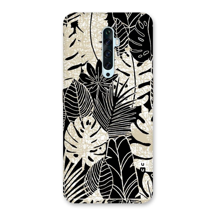 Leaf Pattern Back Case for Oppo Reno2 F