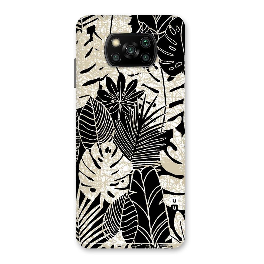 Leaf Pattern Back Case for Poco X3