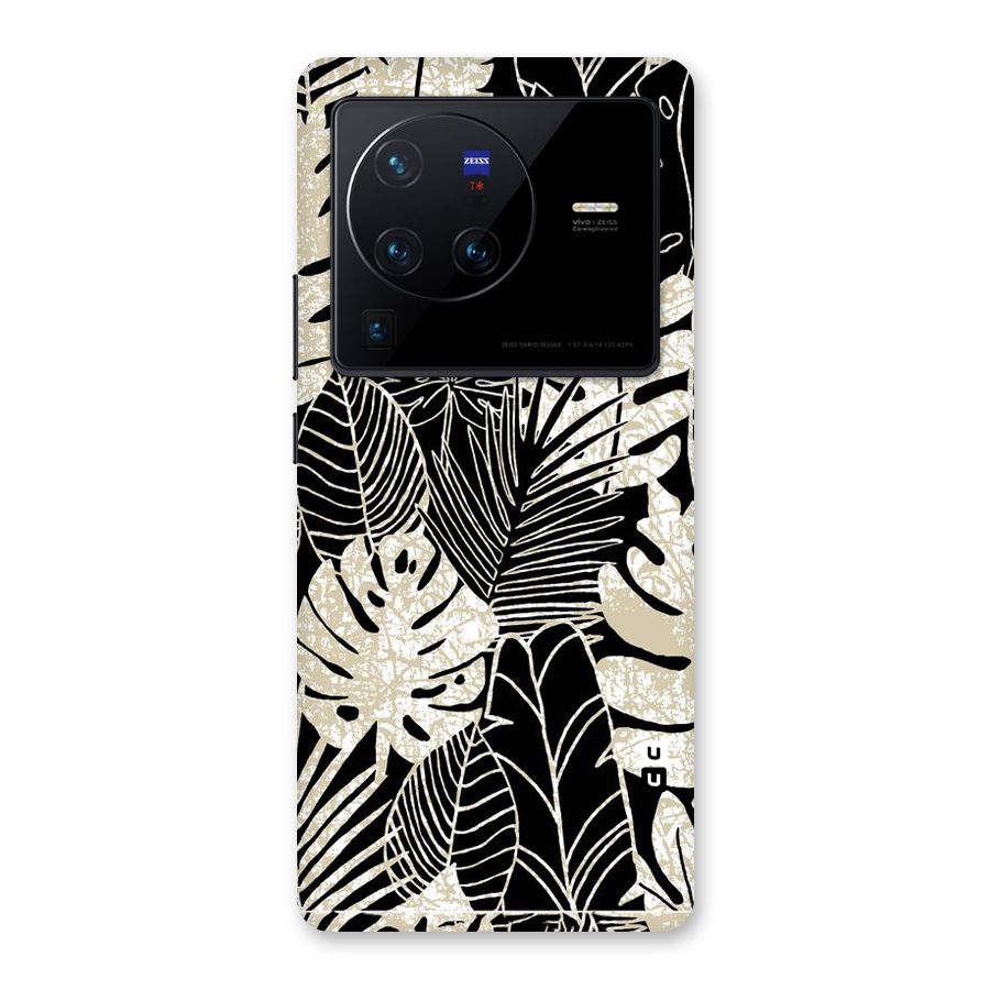 Leaf Pattern Back Case for Vivo X80 Pro