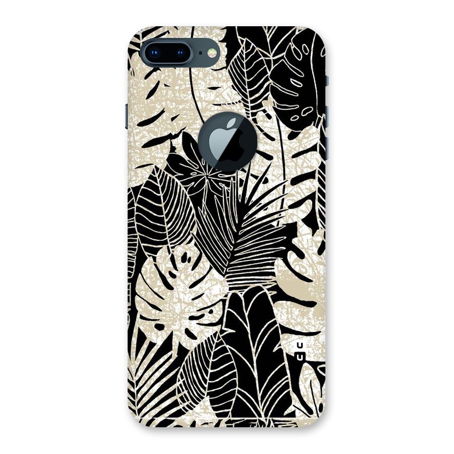 Leaf Pattern Back Case for iPhone 7 Plus Logo Cut