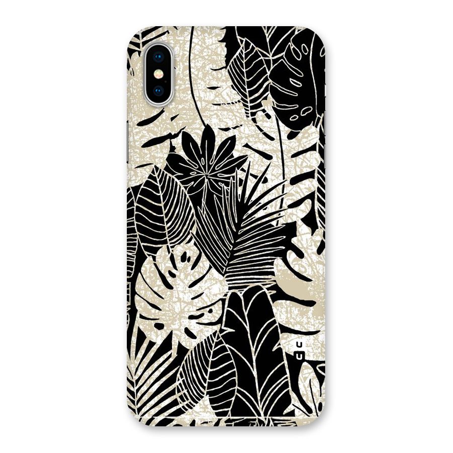 Leaf Pattern Back Case for iPhone XS