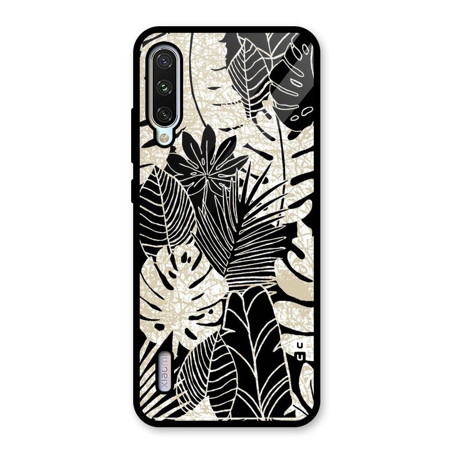 Leaf Pattern Glass Back Case for Mi A3