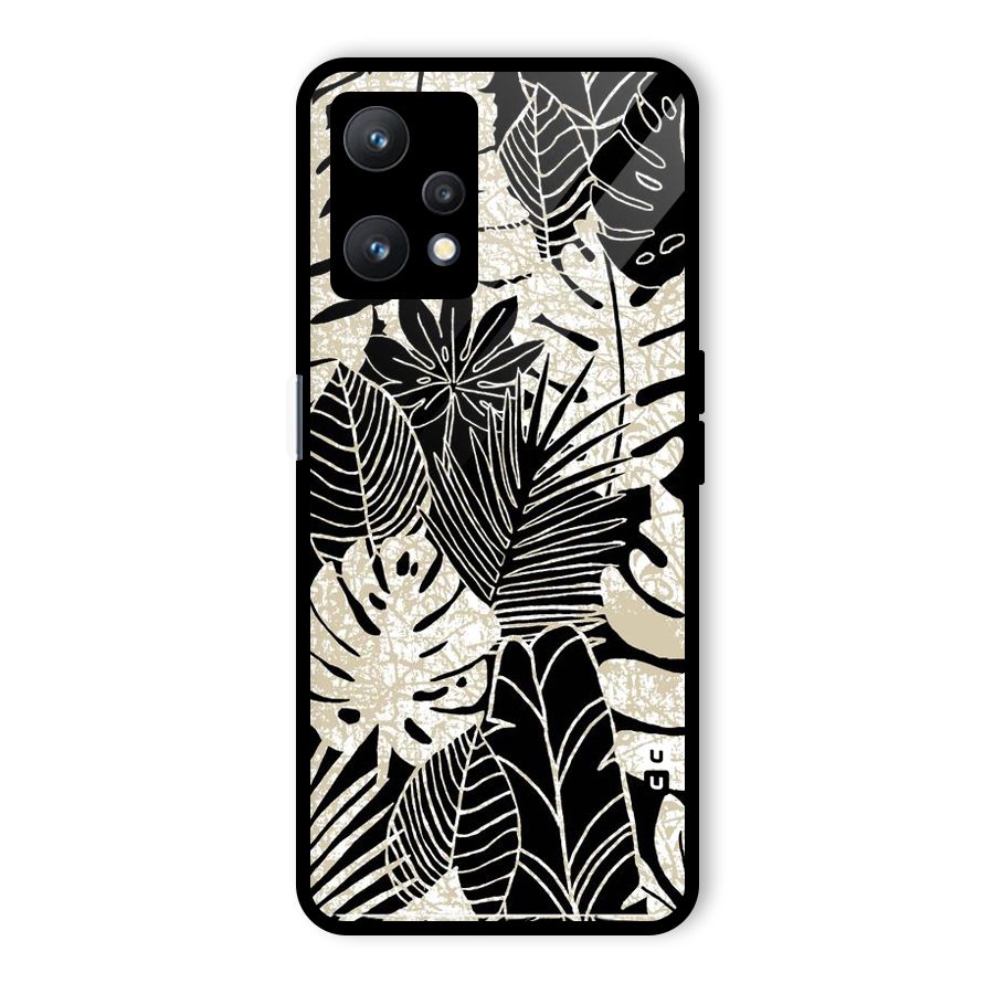 Leaf Pattern Glass Back Case for Realme 9 Pro 5G