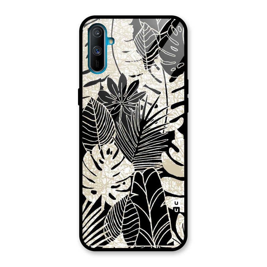 Leaf Pattern Glass Back Case for Realme C3