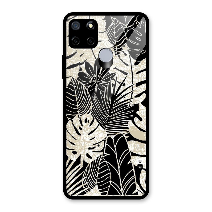 Leaf Pattern Glass Back Case for Realme Narzo 20