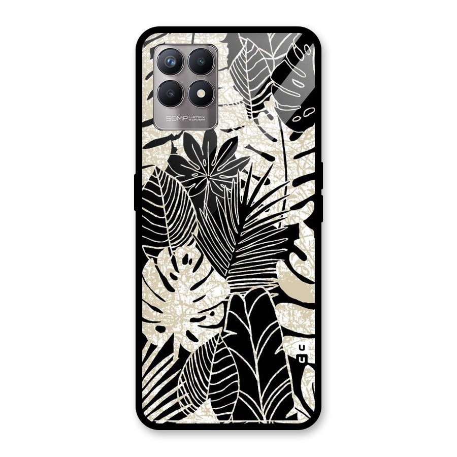 Leaf Pattern Glass Back Case for Realme Narzo 50