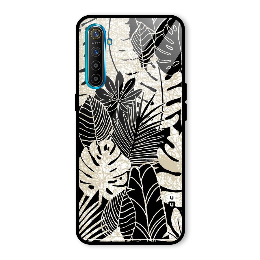 Leaf Pattern Glass Back Case for Realme X2