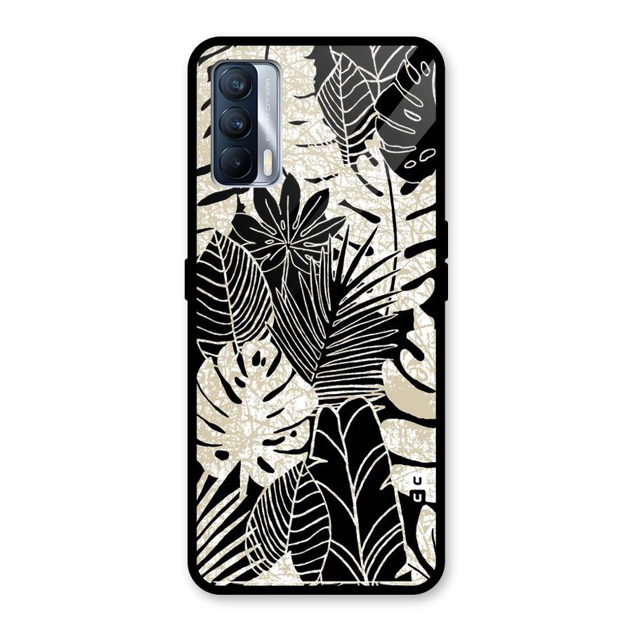 Leaf Pattern Glass Back Case for Realme X7