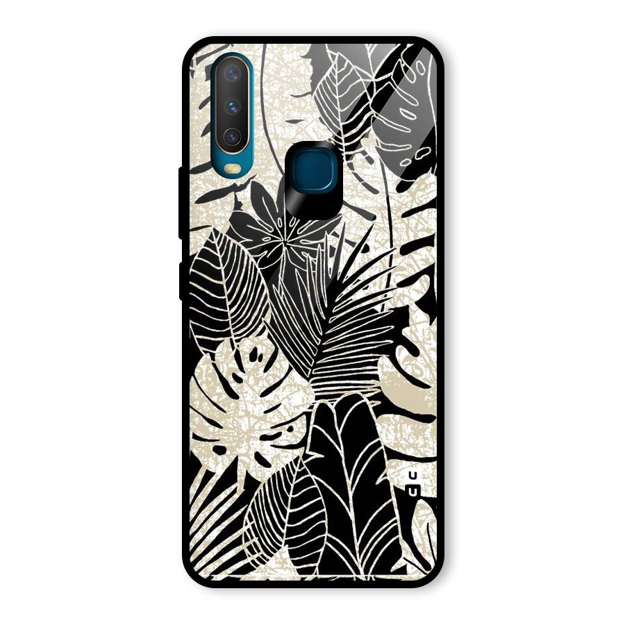 Leaf Pattern Glass Back Case for Vivo U10
