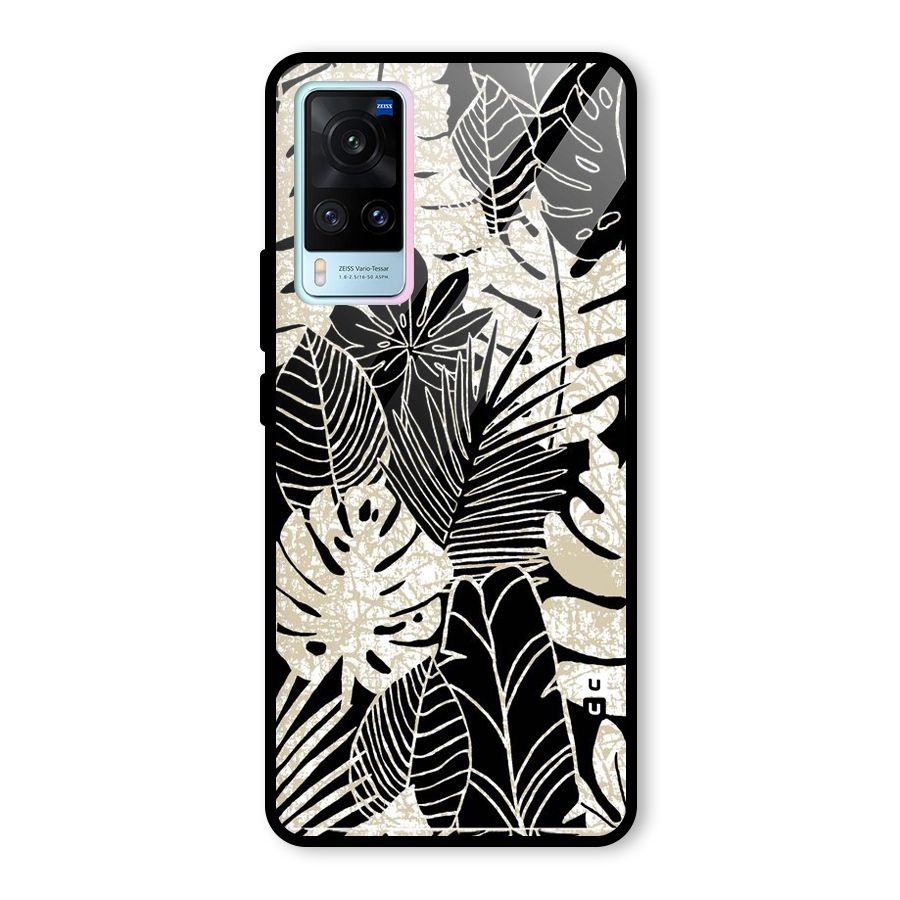 Leaf Pattern Glass Back Case for Vivo X60