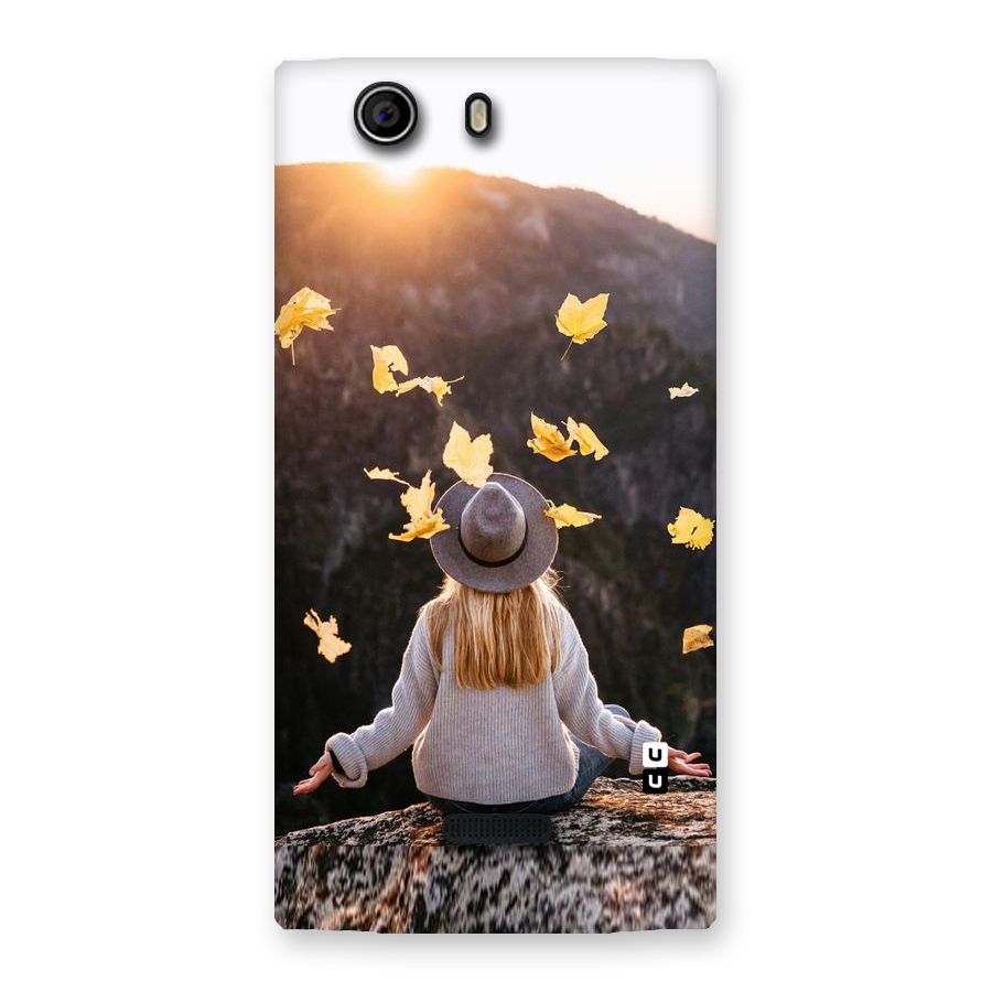 Leaf Rain Sunset Back Case for Canvas Nitro 2 E311