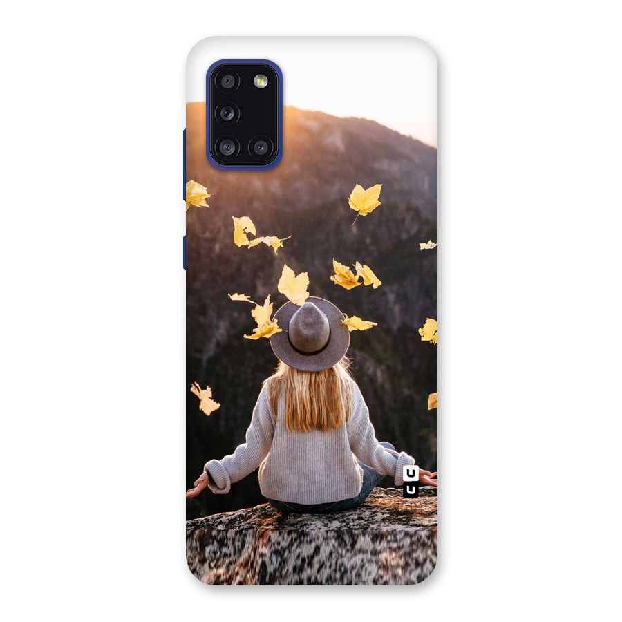Leaf Rain Sunset Back Case for Galaxy A31