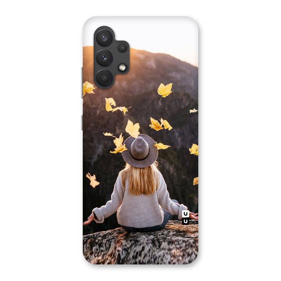 Leaf Rain Sunset Back Case for Galaxy A32
