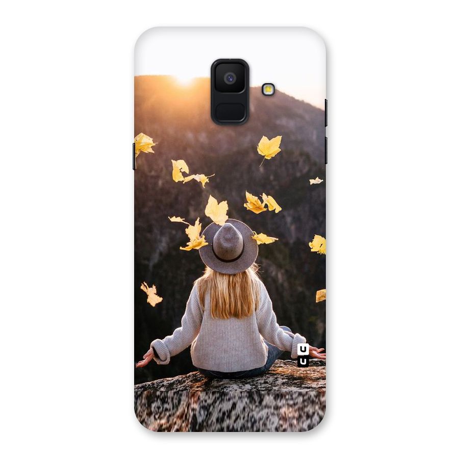 Leaf Rain Sunset Back Case for Galaxy A6 (2018)