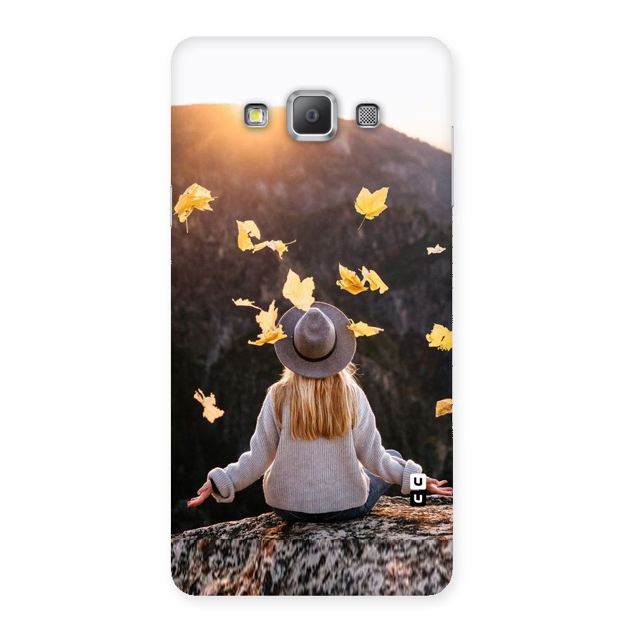 Leaf Rain Sunset Back Case for Galaxy A7
