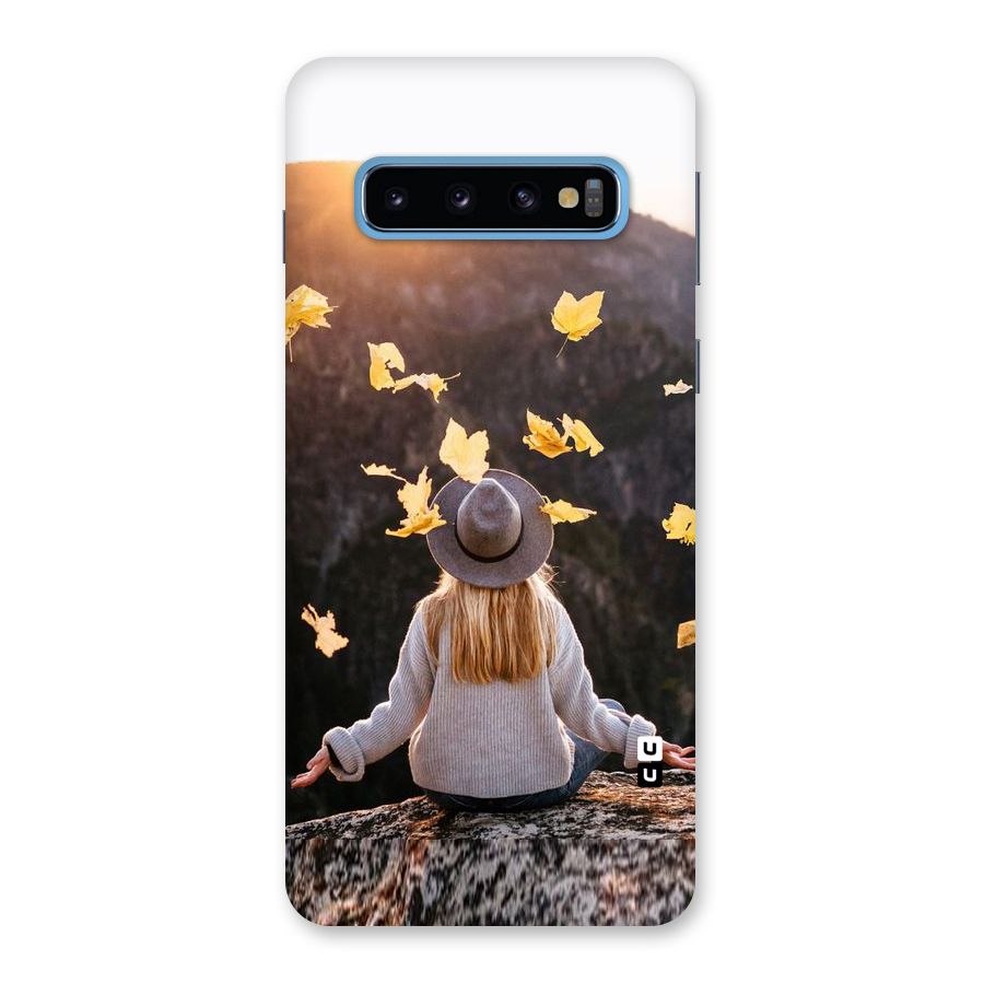 Leaf Rain Sunset Back Case for Galaxy S10