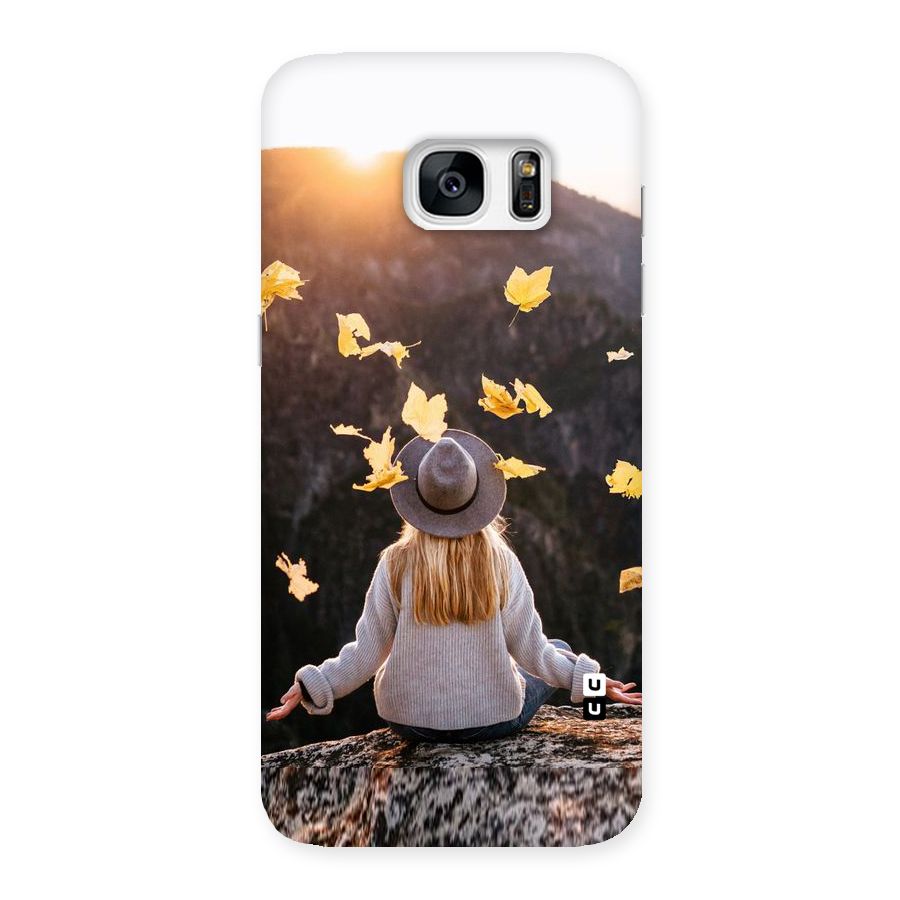 Leaf Rain Sunset Back Case for Galaxy S7 Edge