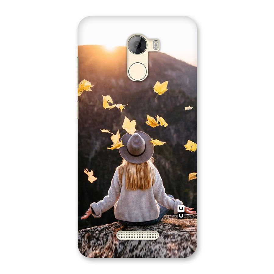 Leaf Rain Sunset Back Case for Gionee A1 LIte