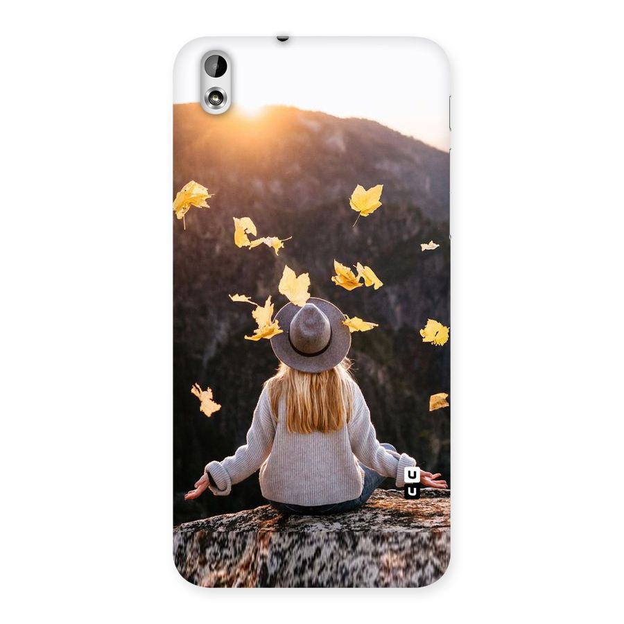 Leaf Rain Sunset Back Case for HTC Desire 816g