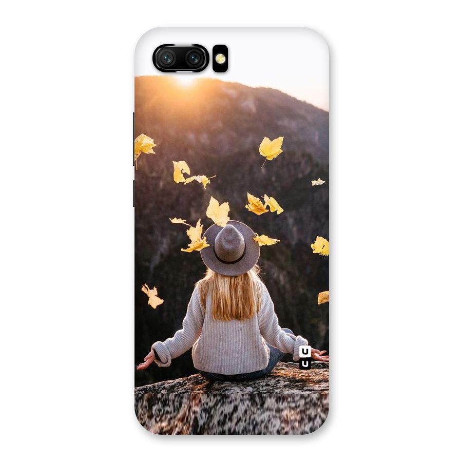 Leaf Rain Sunset Back Case for Honor 10