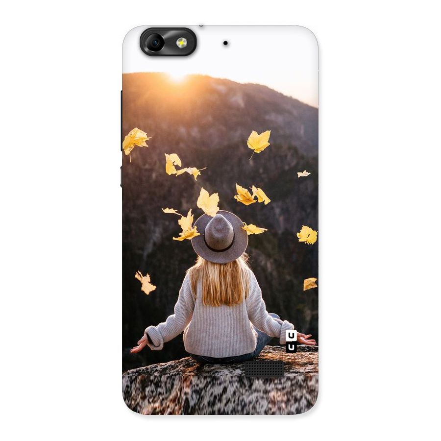 Leaf Rain Sunset Back Case for Honor 4C