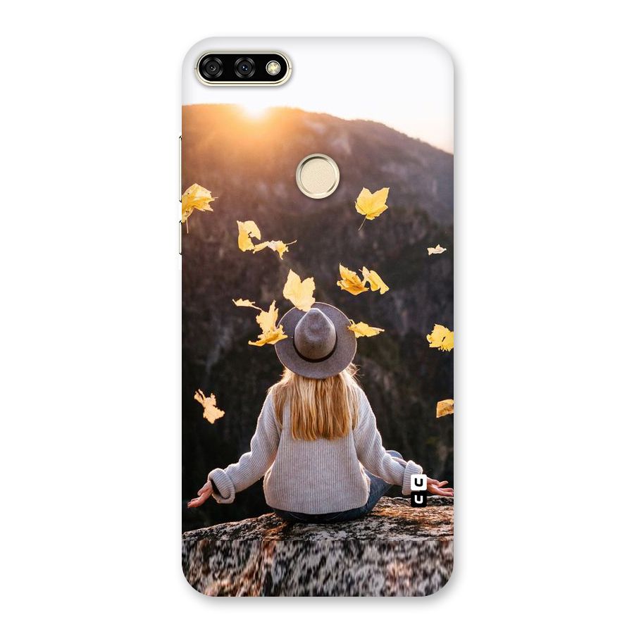 Leaf Rain Sunset Back Case for Honor 7A