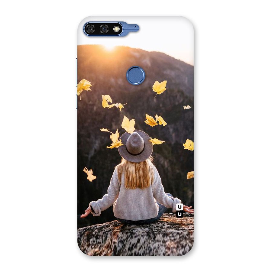 Leaf Rain Sunset Back Case for Honor 7C