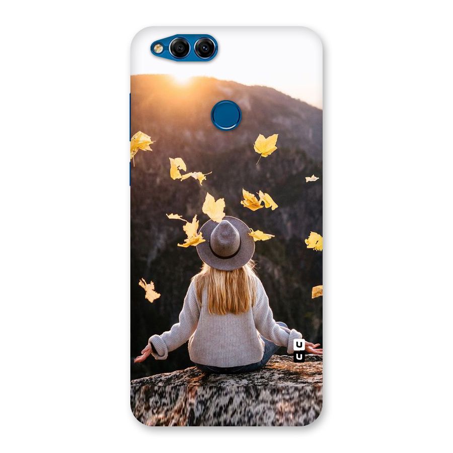 Leaf Rain Sunset Back Case for Honor 7X