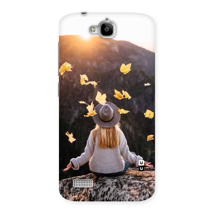 Leaf Rain Sunset Back Case for Honor Holly