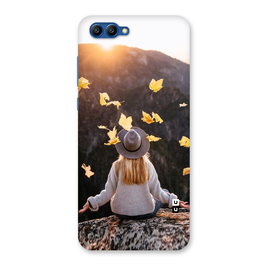 Leaf Rain Sunset Back Case for Honor View 10