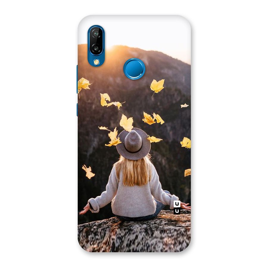 Leaf Rain Sunset Back Case for Huawei P20 Lite