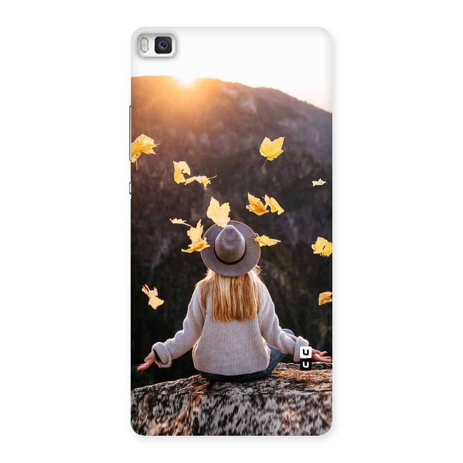 Leaf Rain Sunset Back Case for Huawei P8