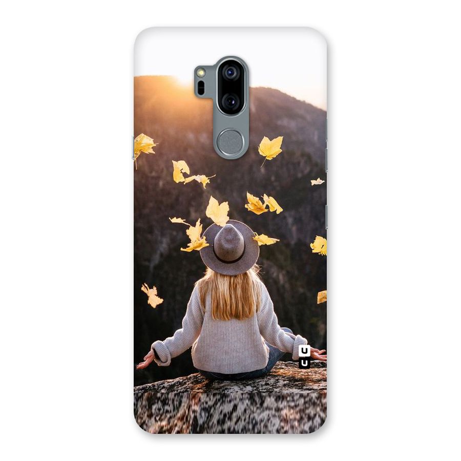 Leaf Rain Sunset Back Case for LG G7