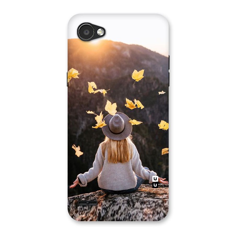 Leaf Rain Sunset Back Case for LG Q6