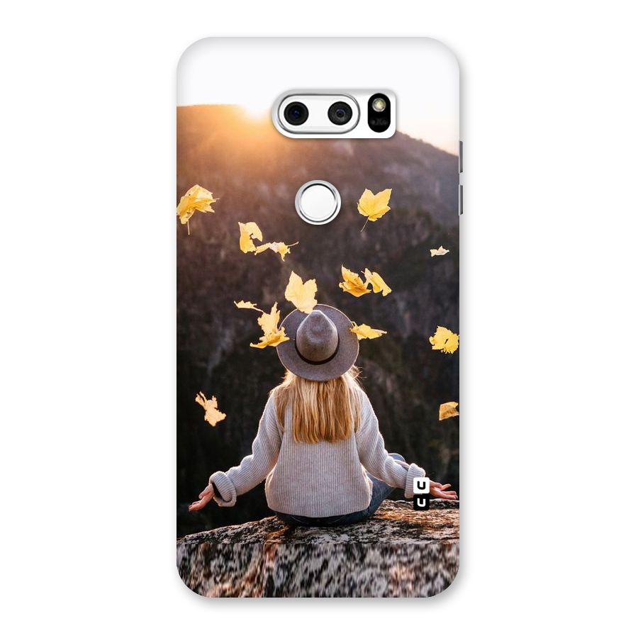 Leaf Rain Sunset Back Case for LG V30
