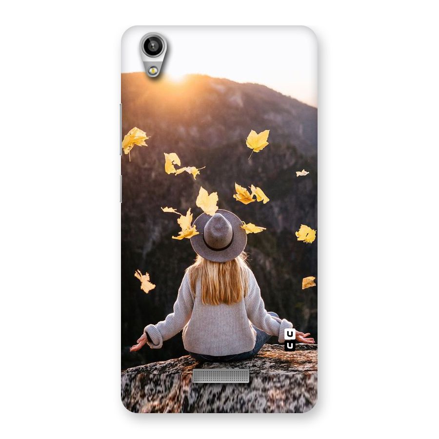 Leaf Rain Sunset Back Case for Lava-Pixel-V1