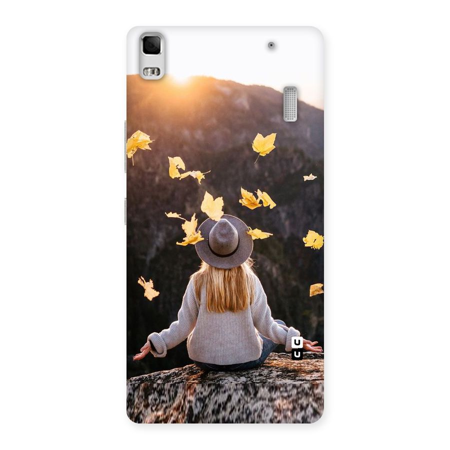 Leaf Rain Sunset Back Case for Lenovo A7000